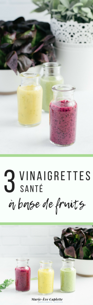 vinaigrette vinaigrettes santé fruits salade